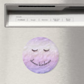 Lila Pink Ombre Black Eyelashes Kindheit Magnet (In Situ (Geschirrspüler))