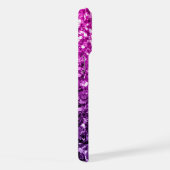 Lila Pink Ombre Glitzer Glitzern iPhone Hülle (Rechte Seite)