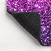 Lila Pink Ombre Imitate Glitzer Glitzern Mousepad (Ecke)