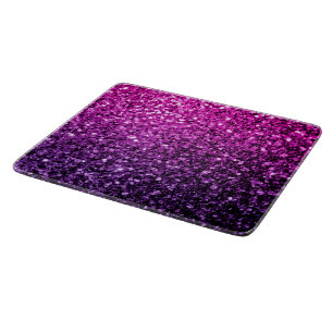 Lila Pink Ombre Imitate Glitzer Glitzern Schneidebrett