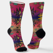 Lila Pink Ombre Southwestern Beauty Socken (Gewinkelt)