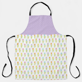 LILA PINK ORANGE YELLOW BLUE EASTER TULIPS SCHÜRZE