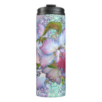 Lila Pink Orchid Floral Aquarell