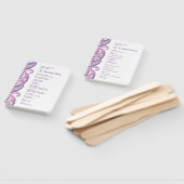 Lila-Pink-Paisley-Hochzeitsprogramm Fächer (Non-assembled)