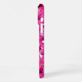 Lila Pink-Pappi-Galore-Muster iPhone Hülle (Linke Seite)