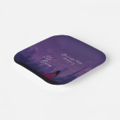 Lila Pink Paris Feuerwerk Quinceañera Pappteller (Gewinkelt)