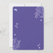 Lila Pink Pastell Mermaid Geburtstag Einladung (Rückseite)