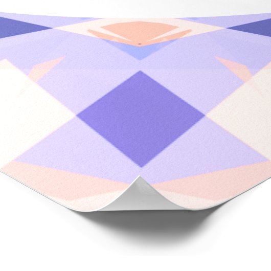 Lila Pink Per Aspera Ad Astra Sterne Motivierend Poster (Ecke)