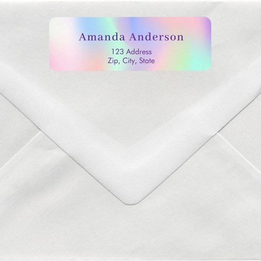 Lila Pink-Rücksendeadresse