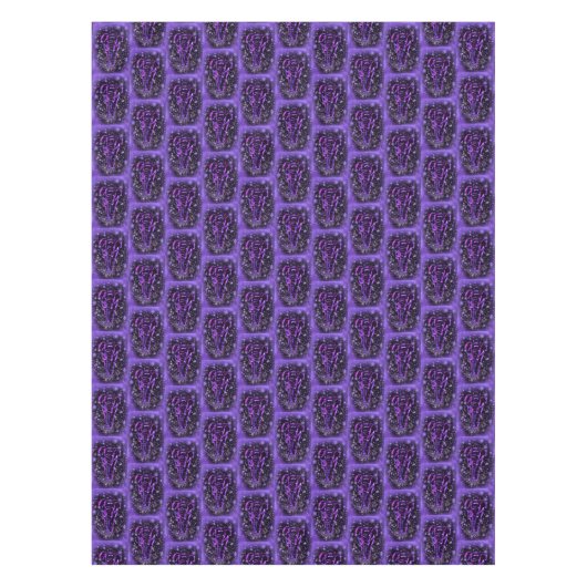 Lila Pink Tabletts Elefanten in der Starry Night Tischdecke (Vorderseite)