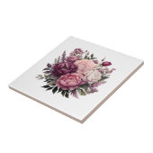 Lila Pink Weiße Flora Badezimmer Küche Abstellraum Fliese (Seite)