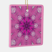 LILA PINKFLORALE MIT HERZEN BLUME PETTEN KERAMIKORNAMENT (Rechts)