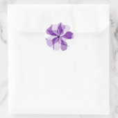 Lila Pinrad Runder Aufkleber (Tasche)