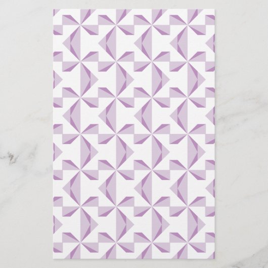 Lila Pinräder Briefpapier (Vorderseite)