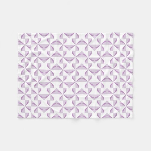 Lila Pinräder Fleecedecke (Vorderseite (Horizontal))