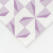 Lila Pinräder Fleecedecke (Ecke)