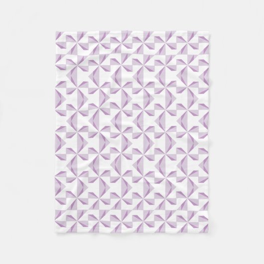 Lila Pinräder Fleecedecke (Vorderseite)