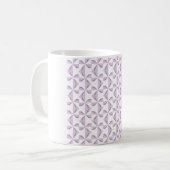 Lila Pinräder Kaffeetasse (Vorderseite Links)