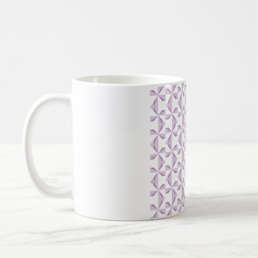 Lila Pinräder Kaffeetasse (Links)