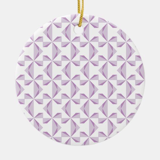 Lila Pinräder Keramik Ornament (Vorne)