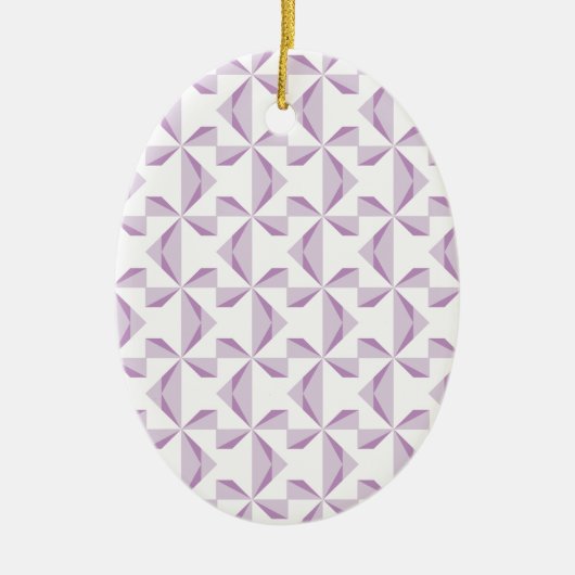 Lila Pinräder Keramikornament (Vorne)