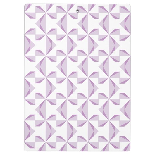 Lila Pinräder Klemmbrett (Rückseite)