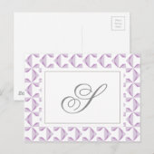Lila Pinräder nach Maß Postkarte (Vorne/Hinten)
