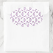 Lila Pinräder Ovaler Aufkleber (Tasche)