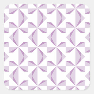 Lila Pinräder Quadratischer Aufkleber