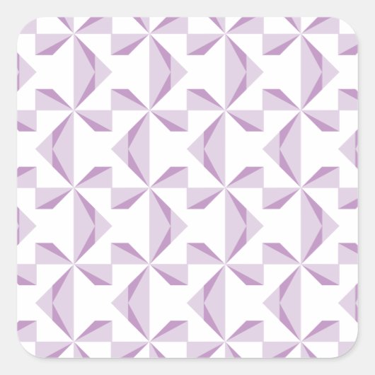 Lila Pinräder Quadratischer Aufkleber (Vorderseite)