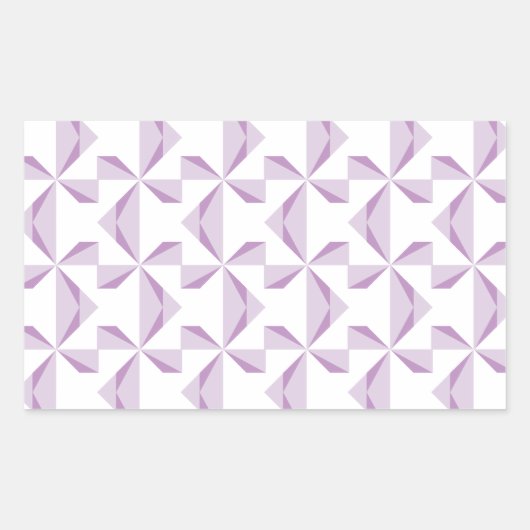 Lila Pinräder Rechteckiger Aufkleber (Vorderseite)