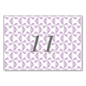 Lila Pinräder Tischnummer (Vorderseite)