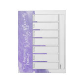 Lila Pinselstrich Notizblock (Rotiert)