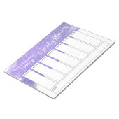 Lila Pinselstrich Notizblock (angewinkelt)