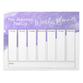 Lila Pinselstrich Notizblock (Vorderseite)