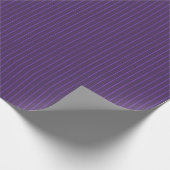 Lila Pinstreifen Geschenkpapier (Ecke)