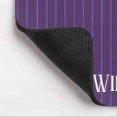 Lila Pinstreifen Mousepad (Ecke)