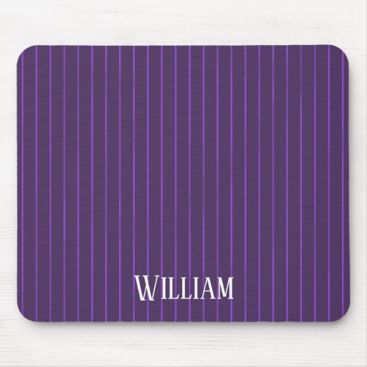Lila Pinstreifen Mousepad (Vorne)