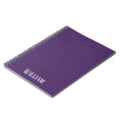 Lila Pinstreifen Notizblock (Linke Seite)