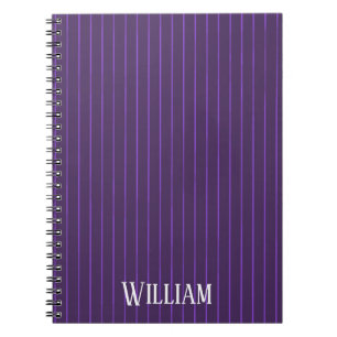 Lila Pinstreifen Notizblock