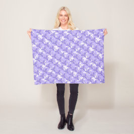 Lila Pinwheel Blumenmuster Blanken Fleecedecke