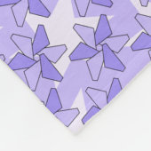 Lila Pinwheel Blumenmuster Blanken Fleecedecke (Ecke)