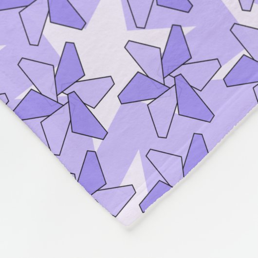 Lila Pinwheel Blumenmuster Blanken Fleecedecke (Ecke)