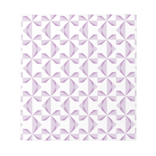 Lila Pinwheels Scrapbook Notizblock (Vorderseite)