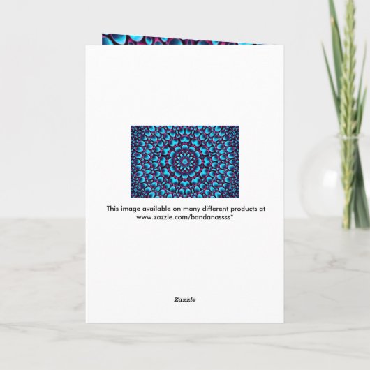 Lila Pipes Vintag Karte (Rückseite)