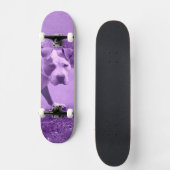 Lila Pit Bull-Skateboard Skateboard (Vorderseite)