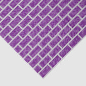Lila Pixelated Blick-Ziegelstein-Muster Seidenpapier (Ausschnitt)