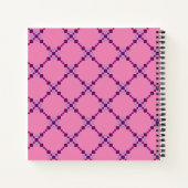 Lila Pixelmuster Notizblock (Rückseite)