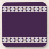 Lila Plakate Untersetzer (Vorderseite)