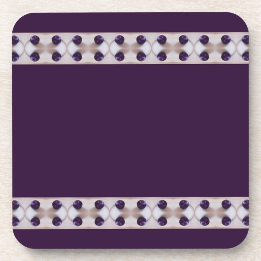 Lila Plakate Untersetzer (Vorderseite)